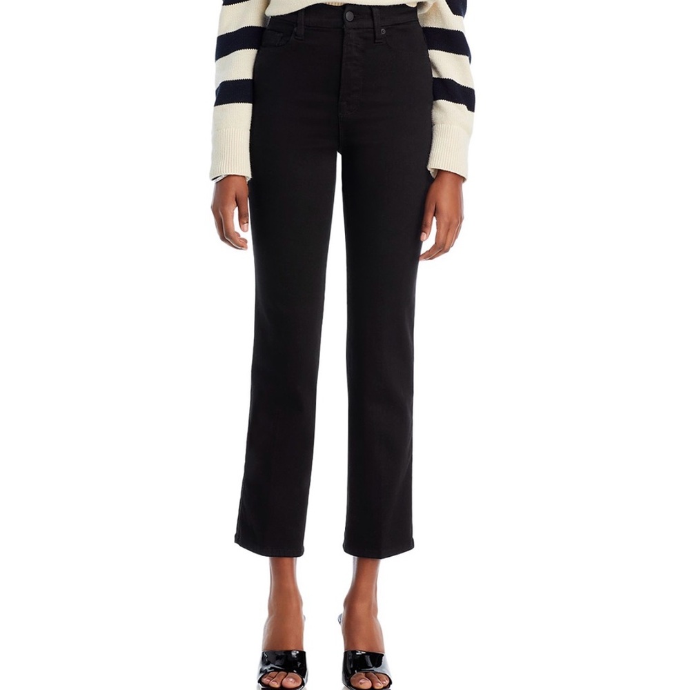 Good American Women's Classic Black Straight Leg Jeans